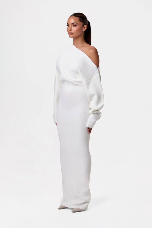 SoftDrape™ Off-Shoulder Maxi Dress
