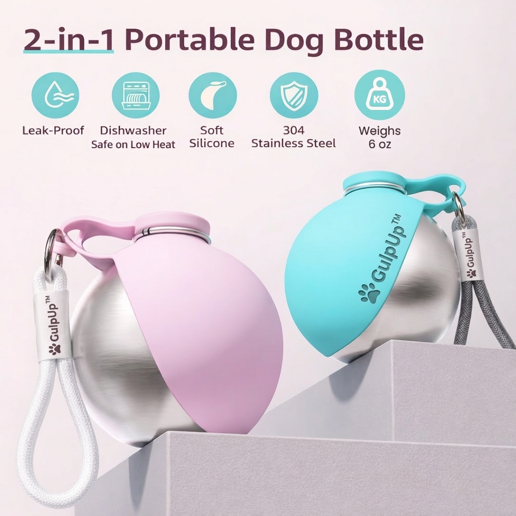 PawSip™ - Travel Water Bottle & Bowl