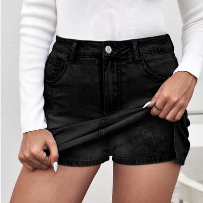 SkySkort High-Rise Denim Skort