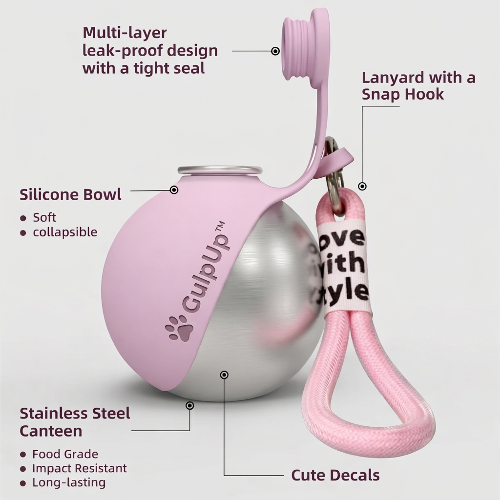 PawSip™ - Travel Water Bottle & Bowl