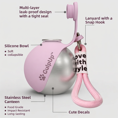 PawSip™ - Travel Water Bottle & Bowl