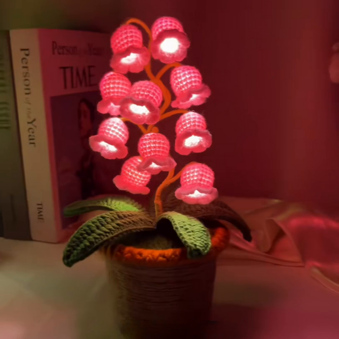 FloralGlow™ Crochet Flower Lamp