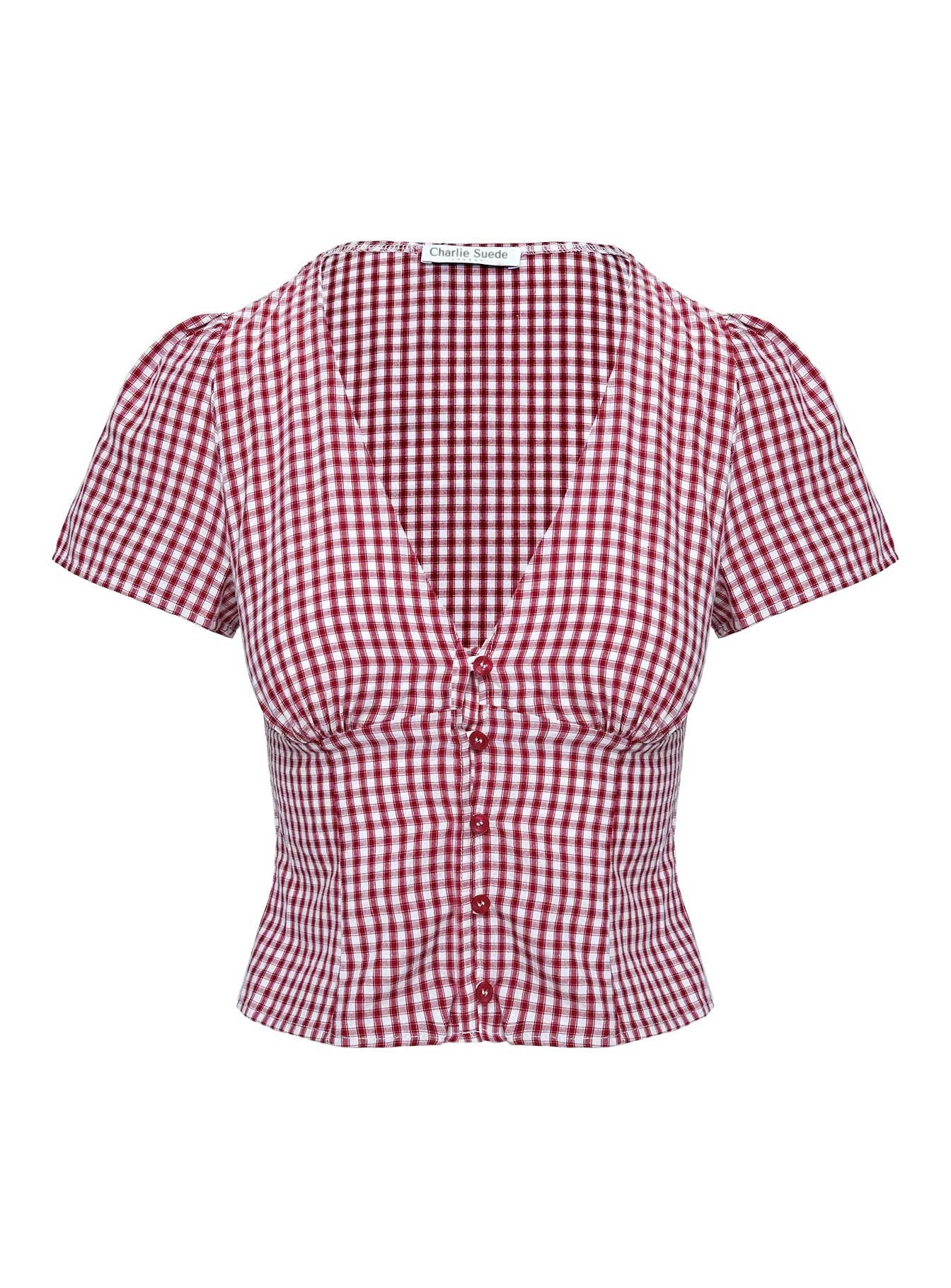 Glam Gingham Blouse
