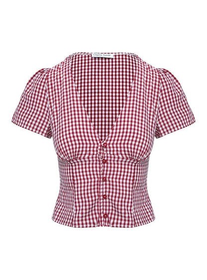 Glam Gingham Blouse