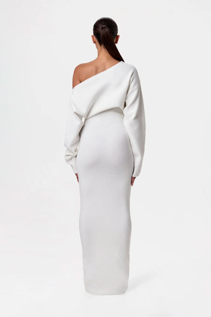 SoftDrape™ Off-Shoulder Maxi Dress