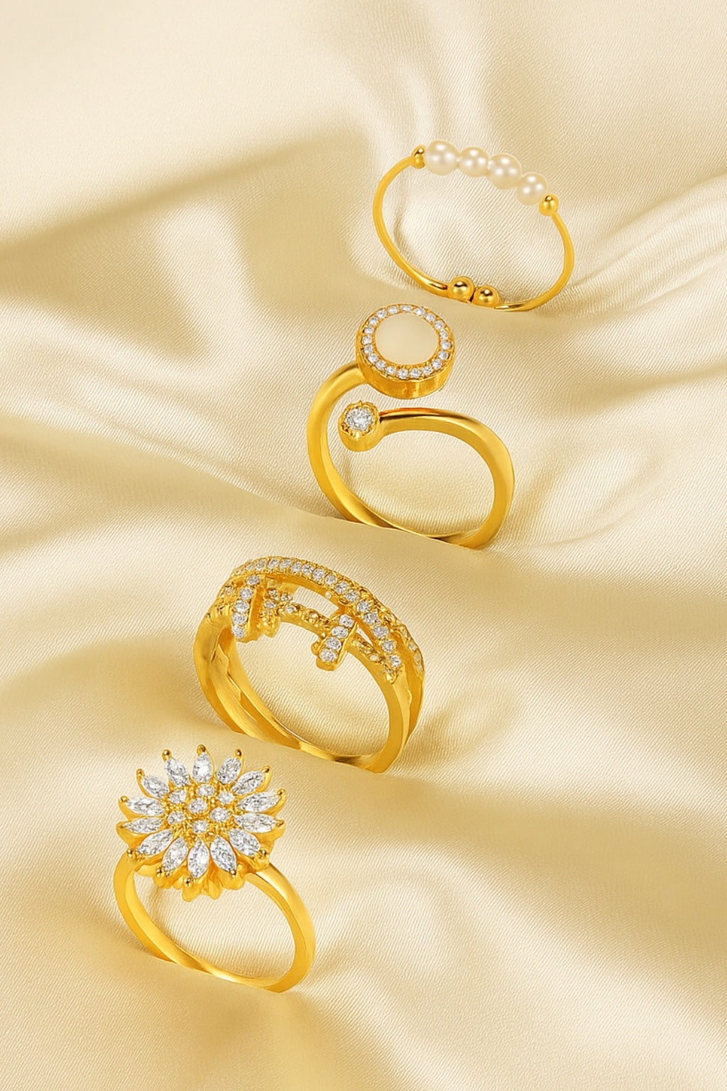 The Serenity Spinner Ring Set