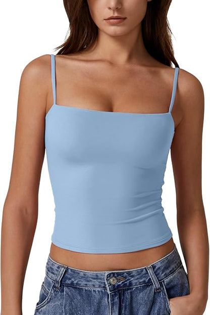 SLIMLINE™ Square Neck Crop Cami