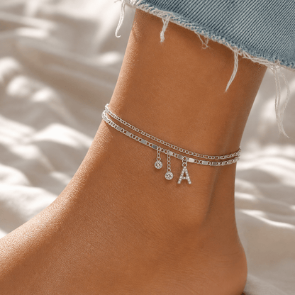 Forever Initial Anklet Set
