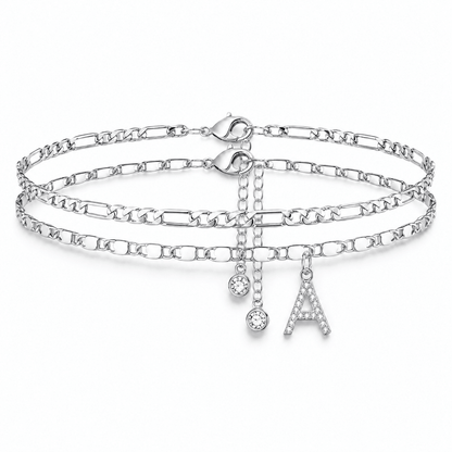 Forever Initial Anklet Set