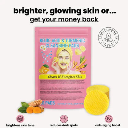 Brightening Turmeric & Kojic Acid Pads