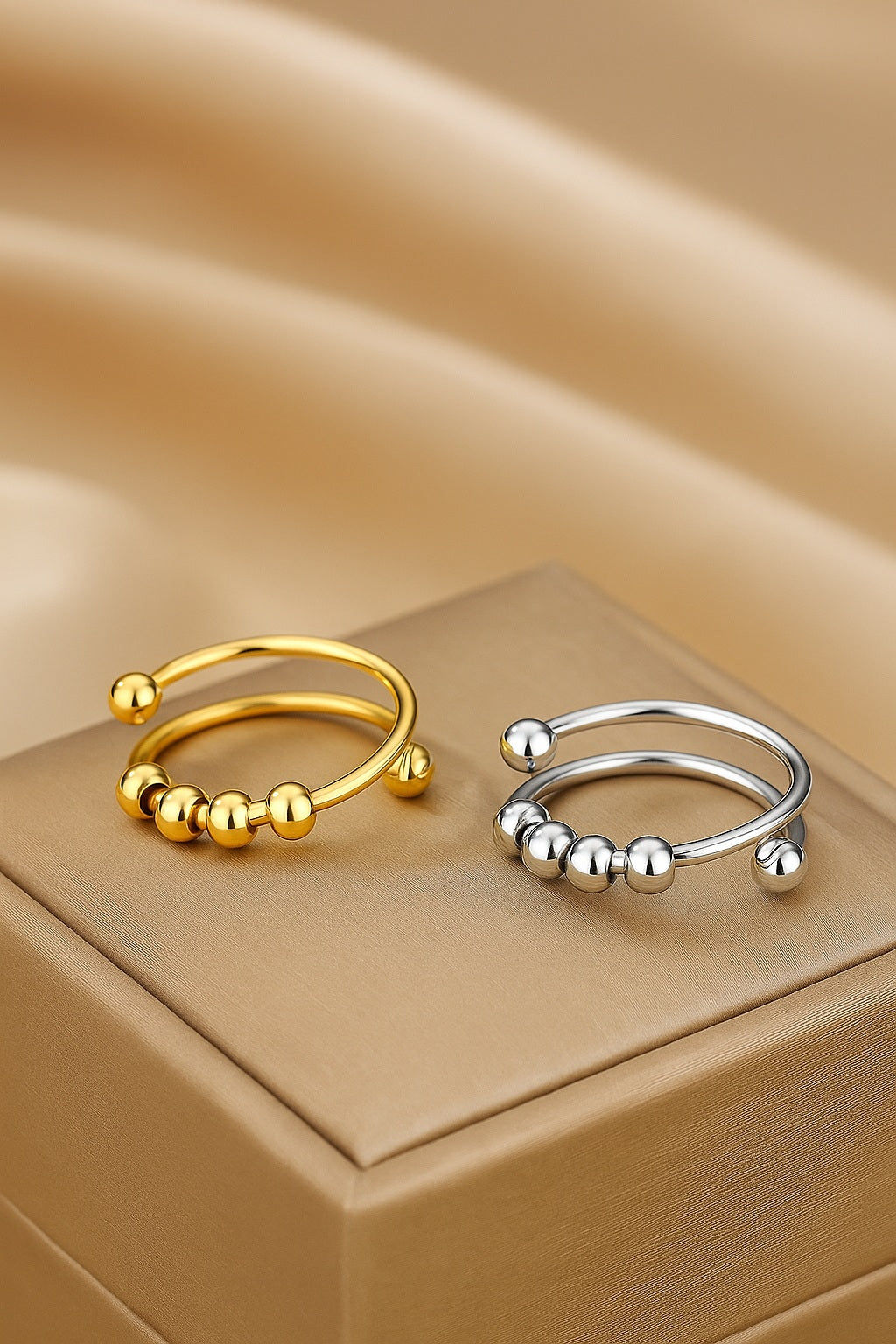 The Serenity Spinner Ring Set