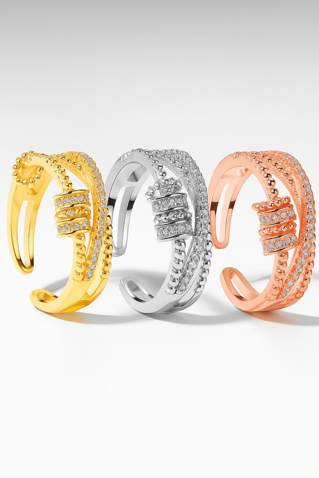 The Serenity Spinner Ring Set