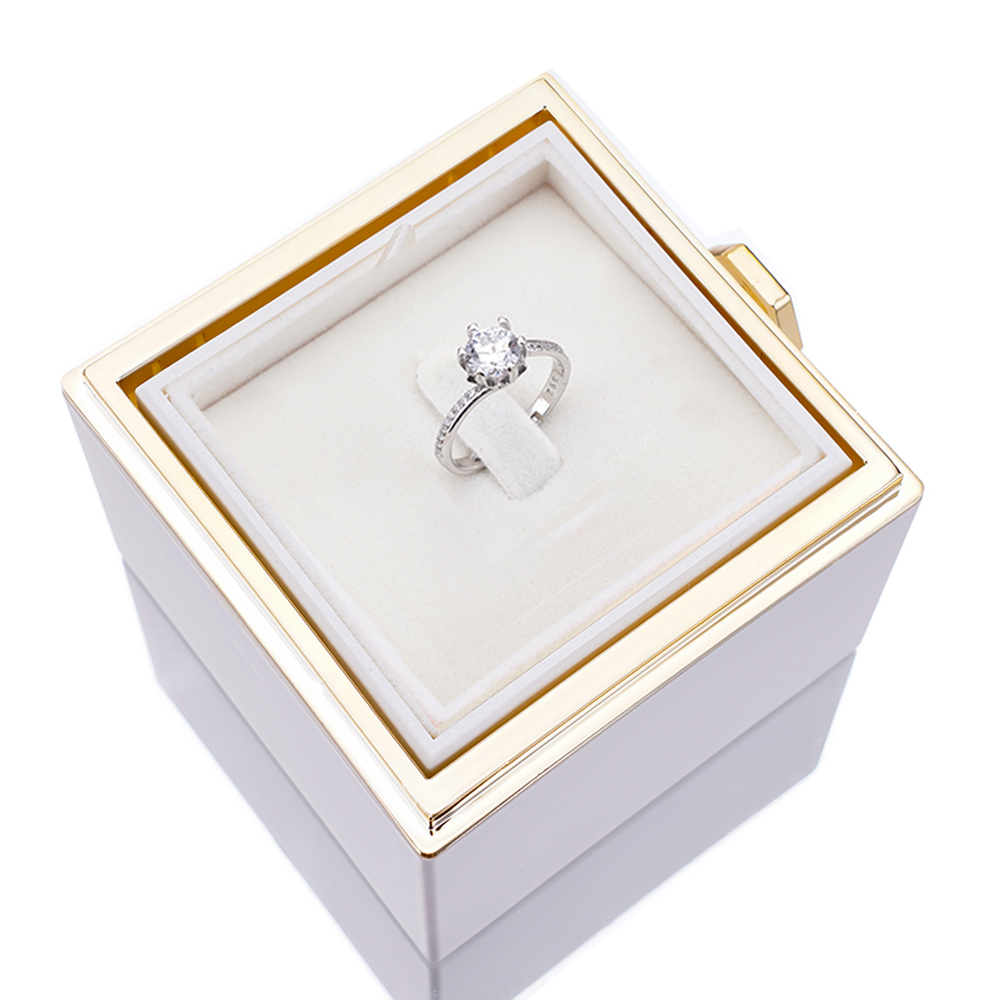 Eternal Rose Box - W/ S925 Ring & Real Rose